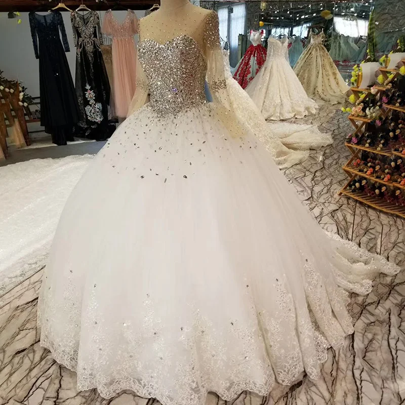 LSS029 свадебные платья с блесткамитяжелое кристаллическое красивейшее платье