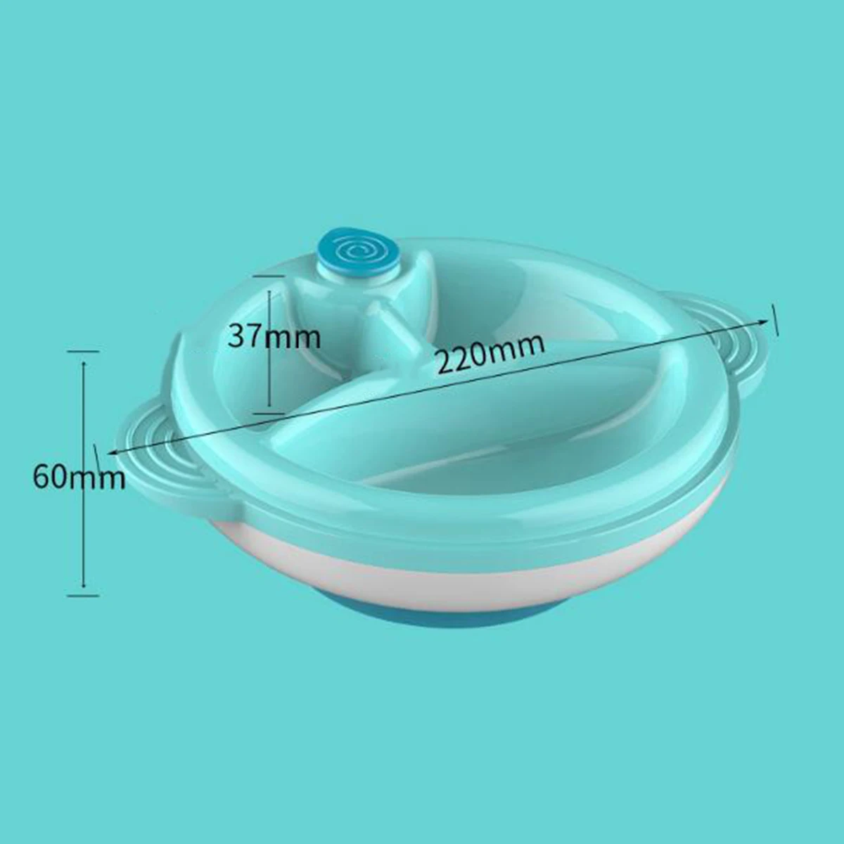 Детская термомиска для риса в форме Кита с нескользящей присоской на дне чаши
