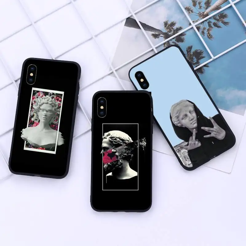 

Statue Abstract Art David Medusa Phone Case For iphone 12 11 13 7 8 6 s plus x xs xr pro max mini