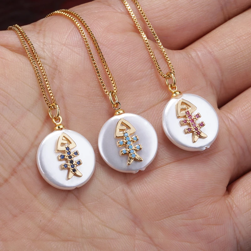 Женское Ожерелье чокер с подвеской в виде рыбьей кости|Колье| |