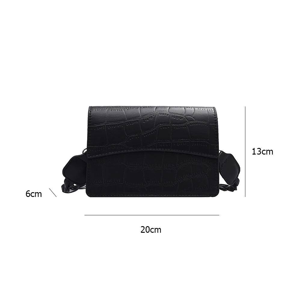 

Stone Pattern Women Messenger Handbags Solid Color Totes Female Lady PU Leather Small Pouch Woven Shoulder Strap Crossbody Bags