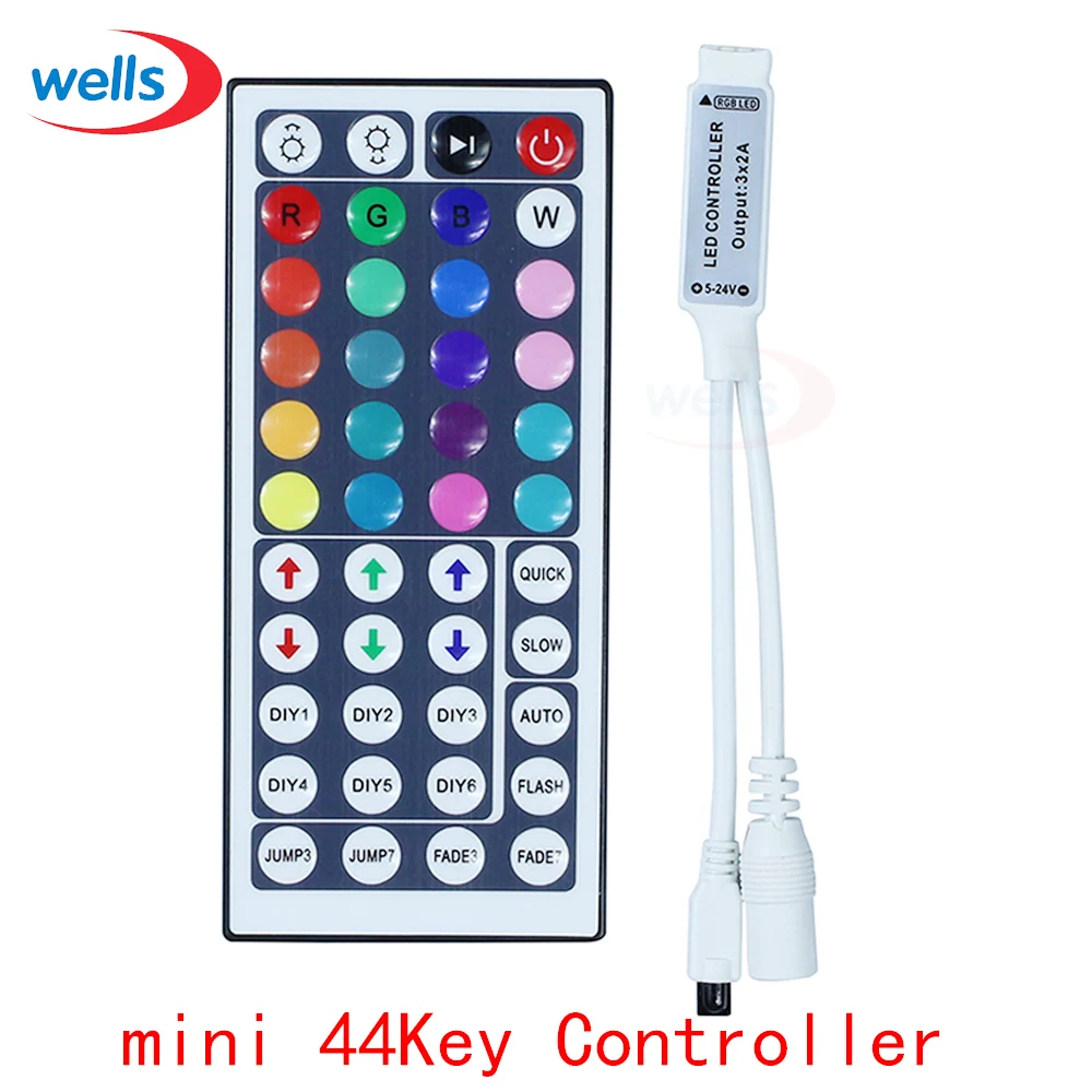 1 шт. Новый 12В 6А мини 24Key 44Key ИК пульт дистанционного управления RGB светодиодный