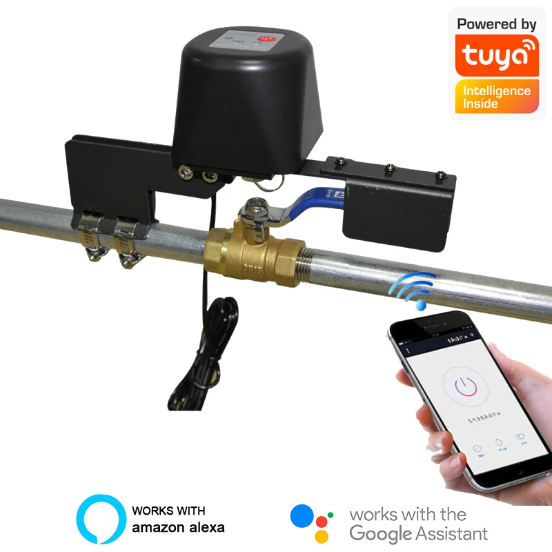 

Умный клапан для воды и газа Tuya ZigBee, автоматическое управление, управление через приложение для умного дома, поддержка Alexa Google Assistant Smart Life
