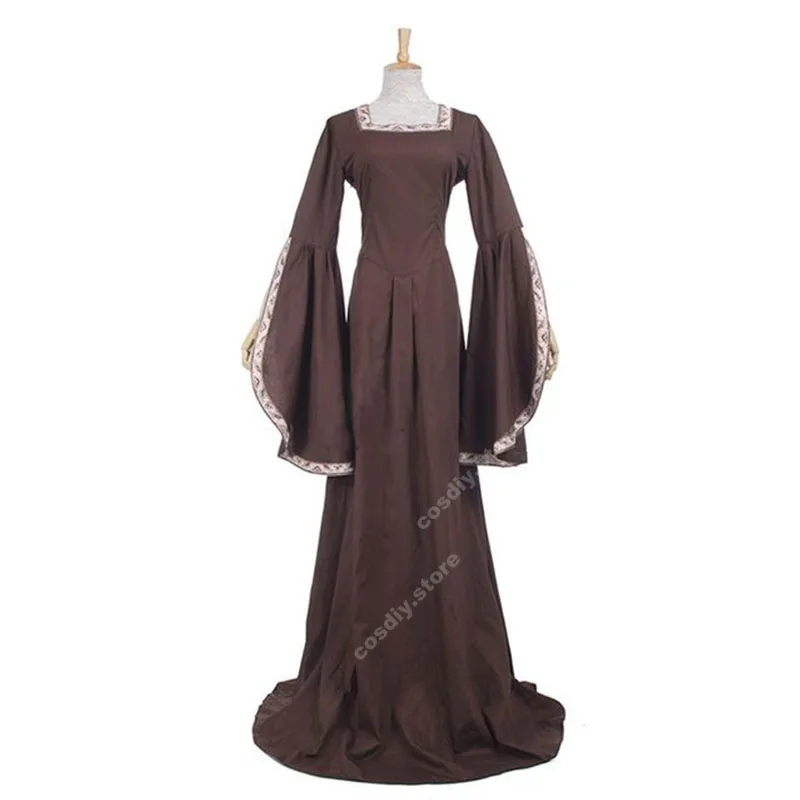 Средневековый Ренессанс принцесса кельтский костюм женский элегантный пол