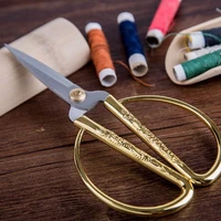 golden scissors zig zag durable high steel vintage tailor scissors craft household for fabric scisso rsembroidery sewing shears
