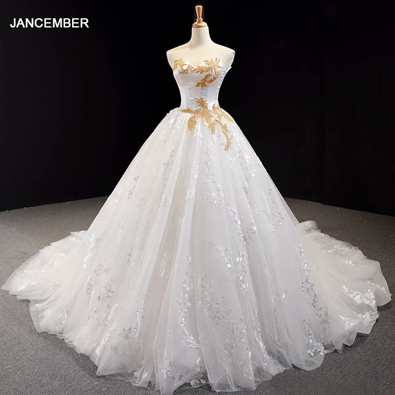 Свадебное платье без бретелек J66939
