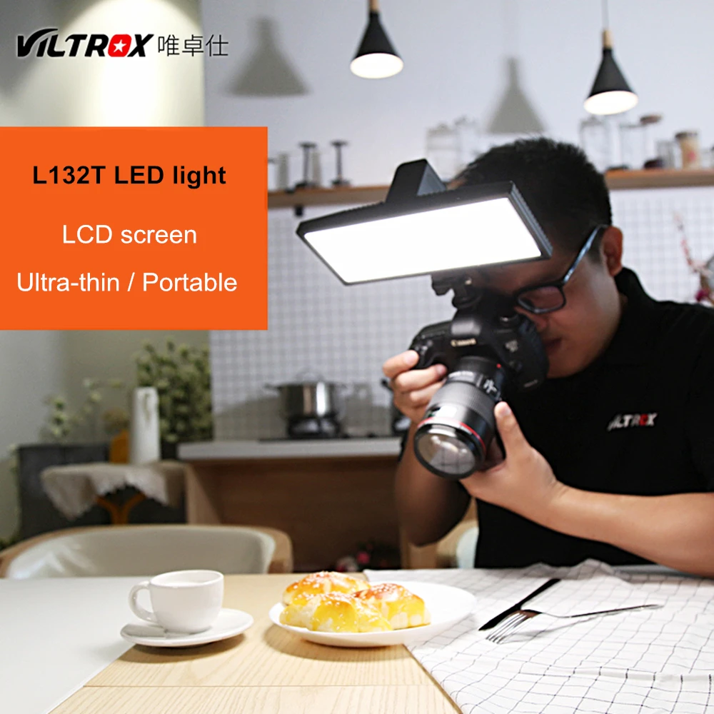 Viltrox L132T светодиодный видео светильник Би Цвет затемнения DSLR студийный Панель s