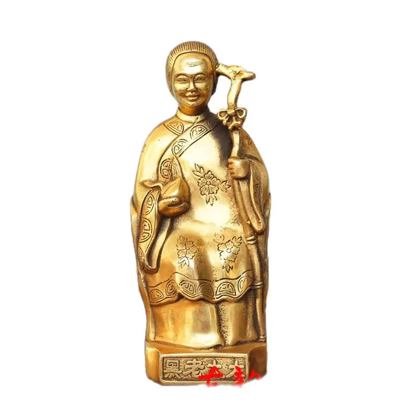 

The old lady like black brass copper ornaments wealth figures