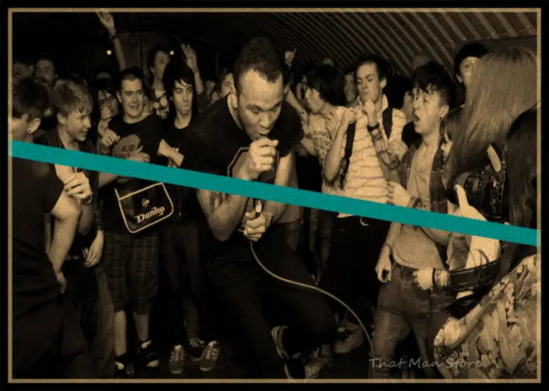 Винтажный постер размытый крафт ретро британская музыка в стиле рок звезда