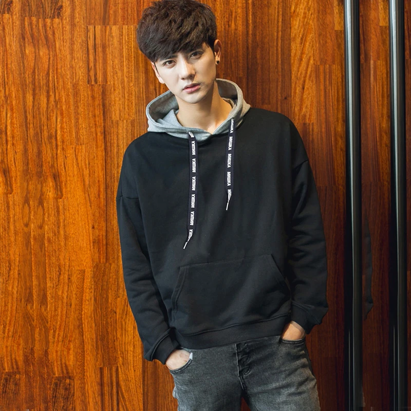 

Plus size 2xl-8xl 9xl Hoodies Patchwork european version outerwear large male turn-down collar hiphop Sweatshirts chest 160 cm