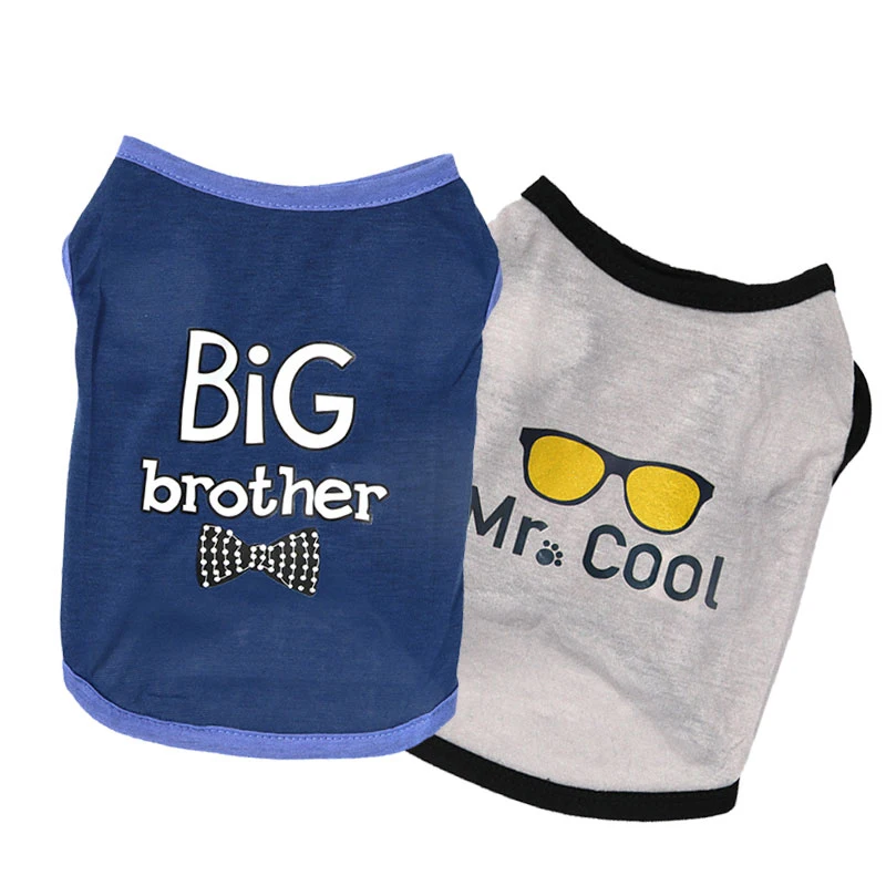 

S-XL Cotton Sleeveless for Small Dogs cute Puppy Dog Accessory Thin Pet Vest Cat T-shirt Dog Shirt Lovely Durable Clothes