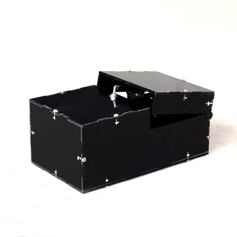

DIY Turns Itself Off Box Antistress Relief Machine Box Excellent Acrylic for Geek Gifts or Desk Toys Self Assembly