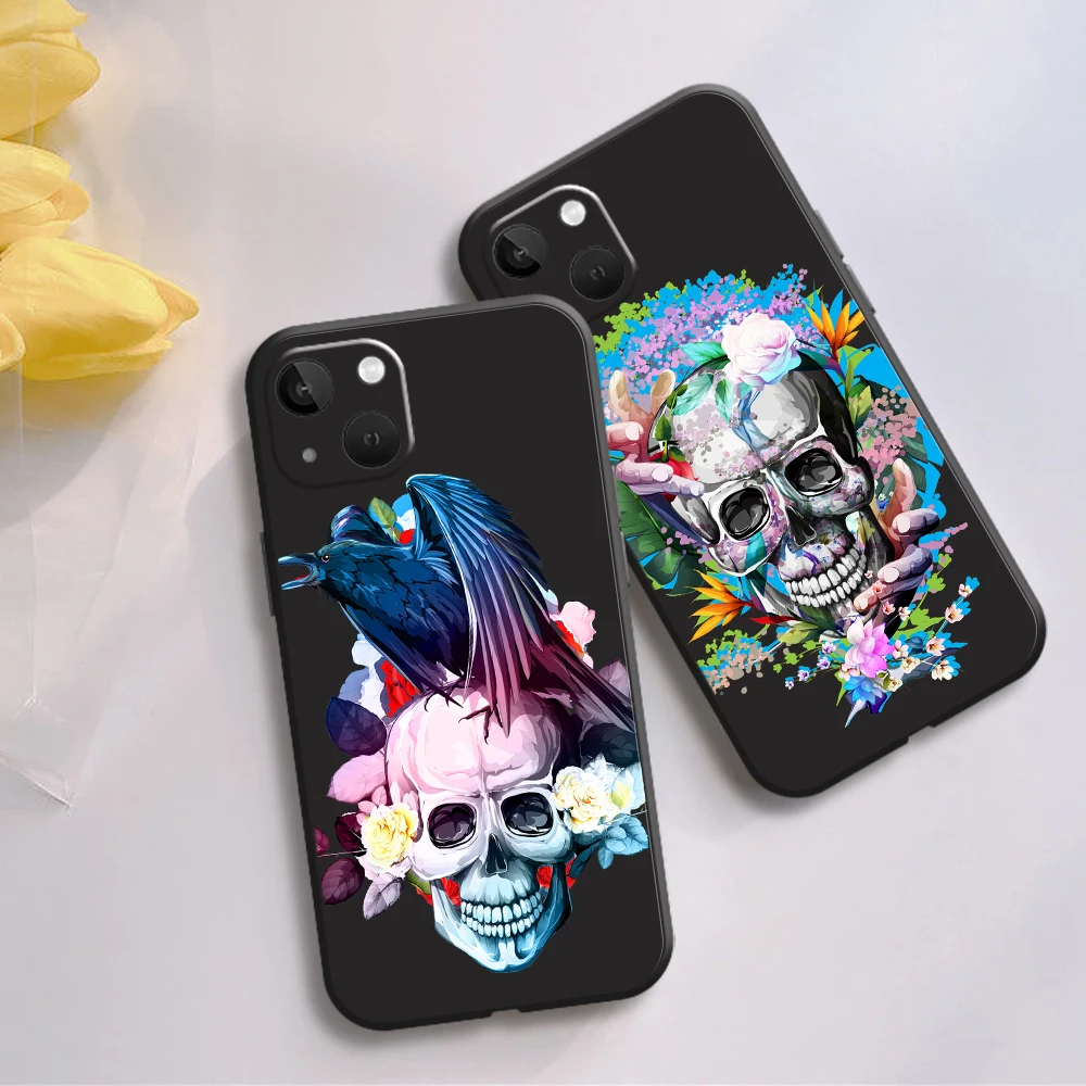 

Grim Reaper Skull Phone Case for iPhone 13 12 Mini Pro Max 11 Pro Max XR XS Max TPU Couqe Funda Capa for 6 6S 7 8 Plus SE 2020