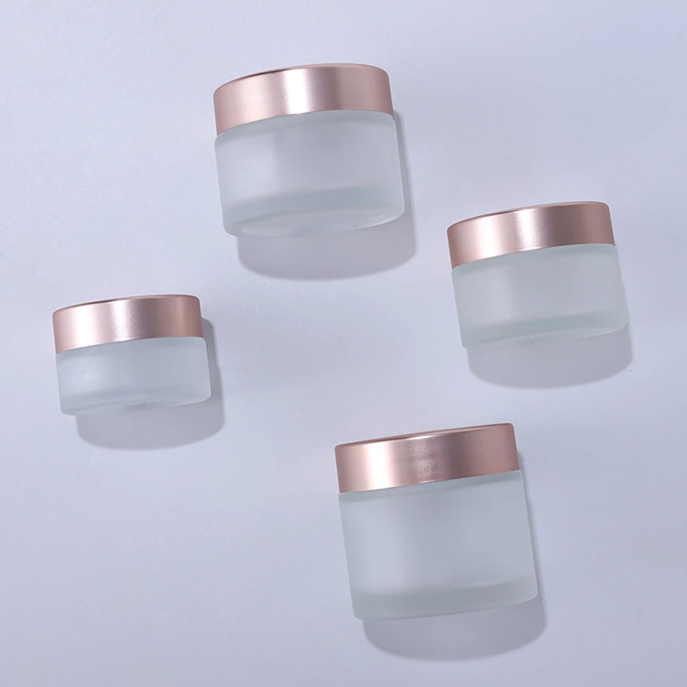 Frosted Glass Refillable Ointment Bottles Empty Cosmetic Jar Pot Eye Shadow Face Cream Container g 10g 15g 20g 30g 50g 60g 100g images - 6
