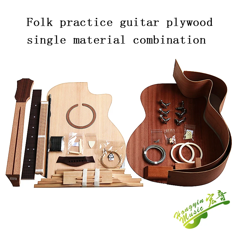 Folk para Guitarra Pacote de Acessórios para Guitarra Balão Polegadas Madeira Sólida Compensado Lateral 41