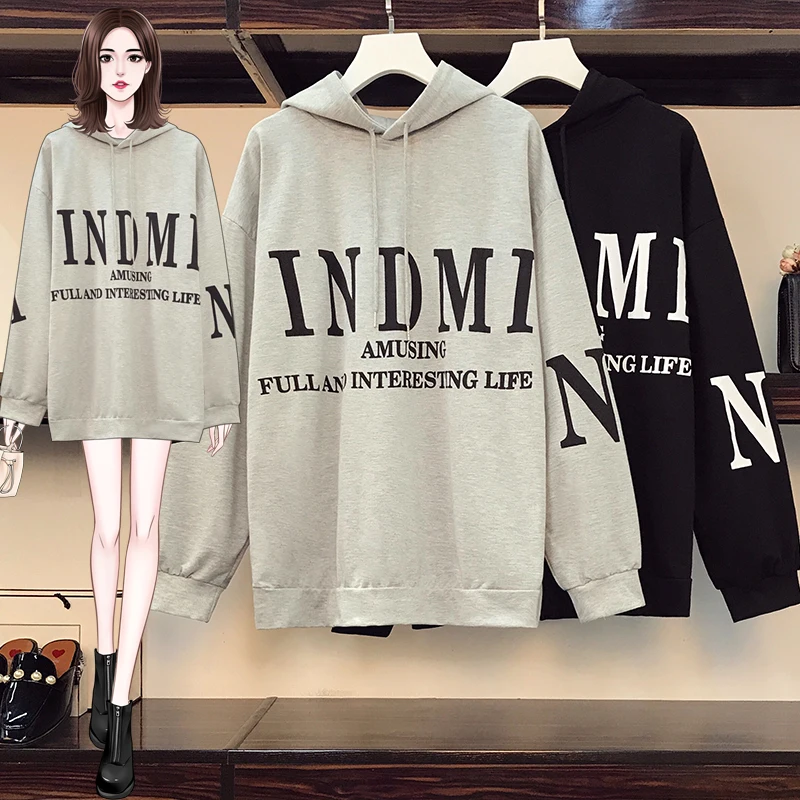

New Popular Sweater Korean Loose Streetwear Sudaderas Mujer Fashion Casual Sudaderas Mujer Harajuku Hoodie Moletom Feminino
