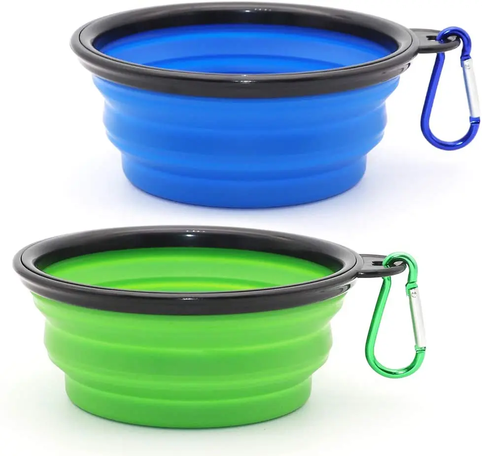 

Collapsible Dog Bowl, Collapsible Water Bowls for Cats, Portable Pet Feeding Watering Dish for Walking Parking Traveling
