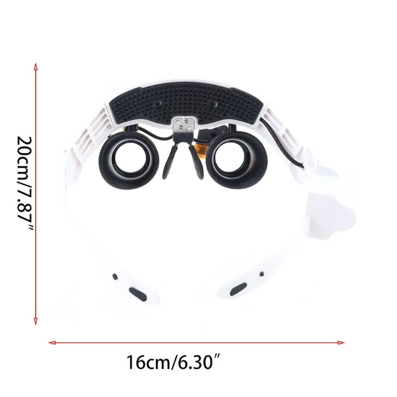 

Led Light Lamp Double Glasses Loupe Lens Glasses Magnifier Watchmaker Jewelry