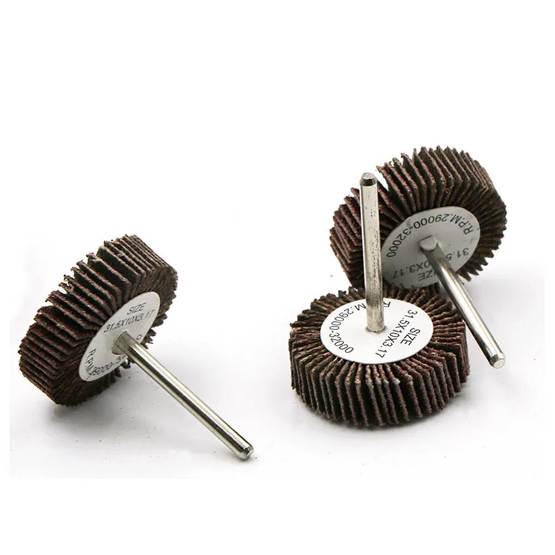 

Hot 80 Grits Flap Sanding Wheel Head Grinding Disc T-shaped Grinding Head for Metal Woodwork Polishing Rotating Tool PLD