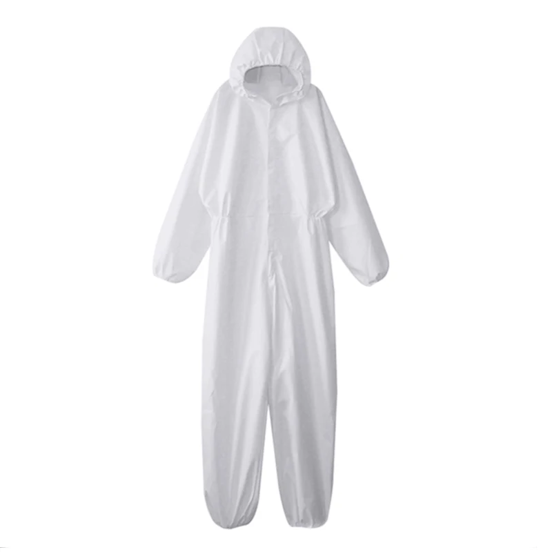 

White Coverall Isolation Suit Disposable Dust-proof Protective Clothing VDX99