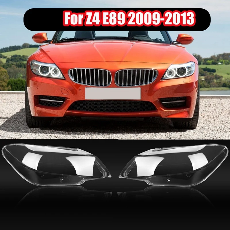For-BMW Z4 E89 2009 2010 2011 2012 2013 Car Headlight Cover Headlamp Transparent Lampshade Shell Lens Glass