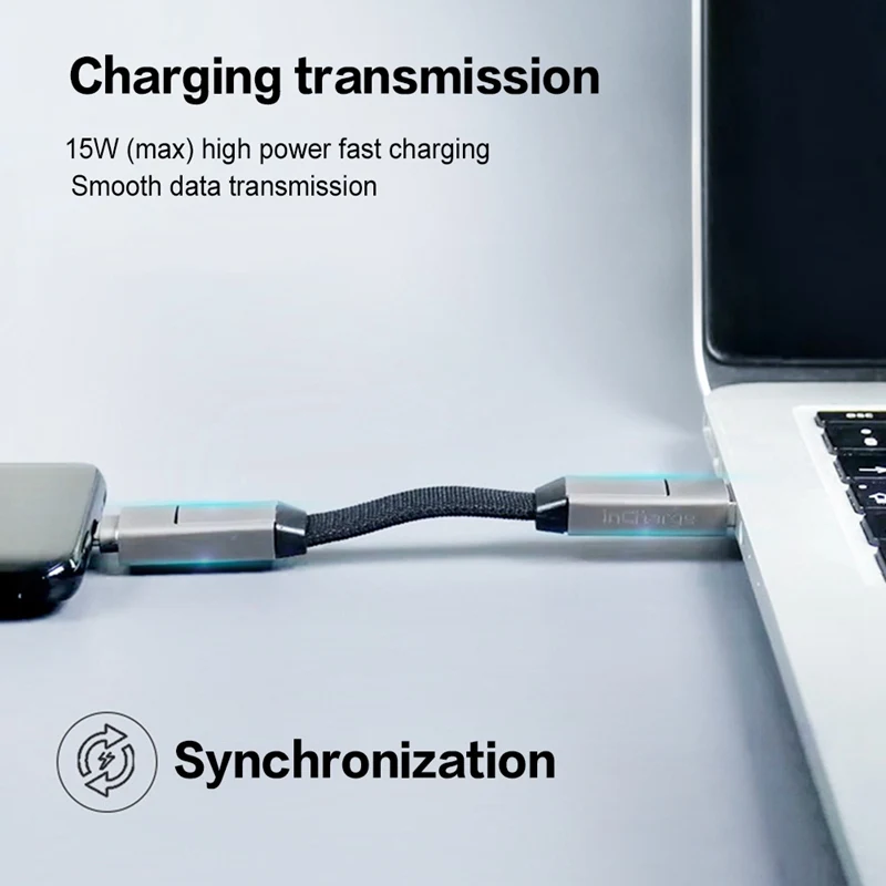 Адаптер Incharge 6 USB на магнитный Тип C Micro Lightning зарядка брелок швейцарский армейский
