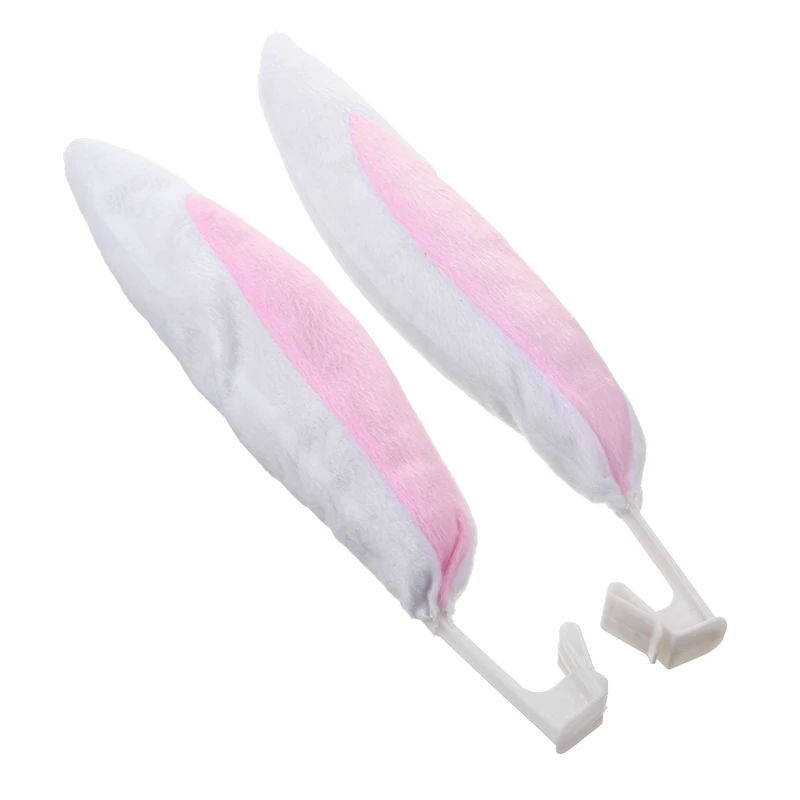 Новинка-Авто Рождественское украшение Розовые кроличьи уши с носом игрушки для