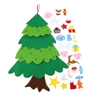 ocday diy felt christmas tree calendar ornament sticker kids parent gifts toy merry christmas party decoration new year gifts