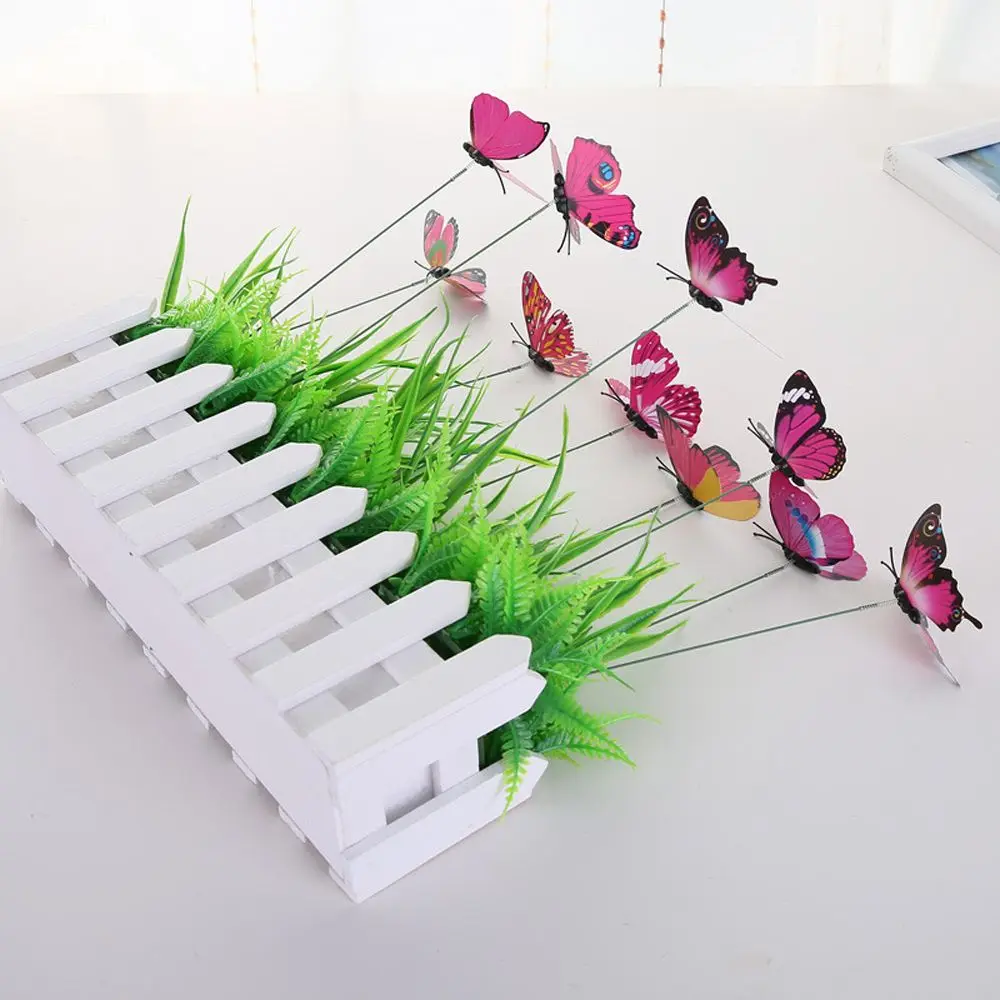 10 шт./лот искусственные украшения для сада в виде бабочек искусственный декор
