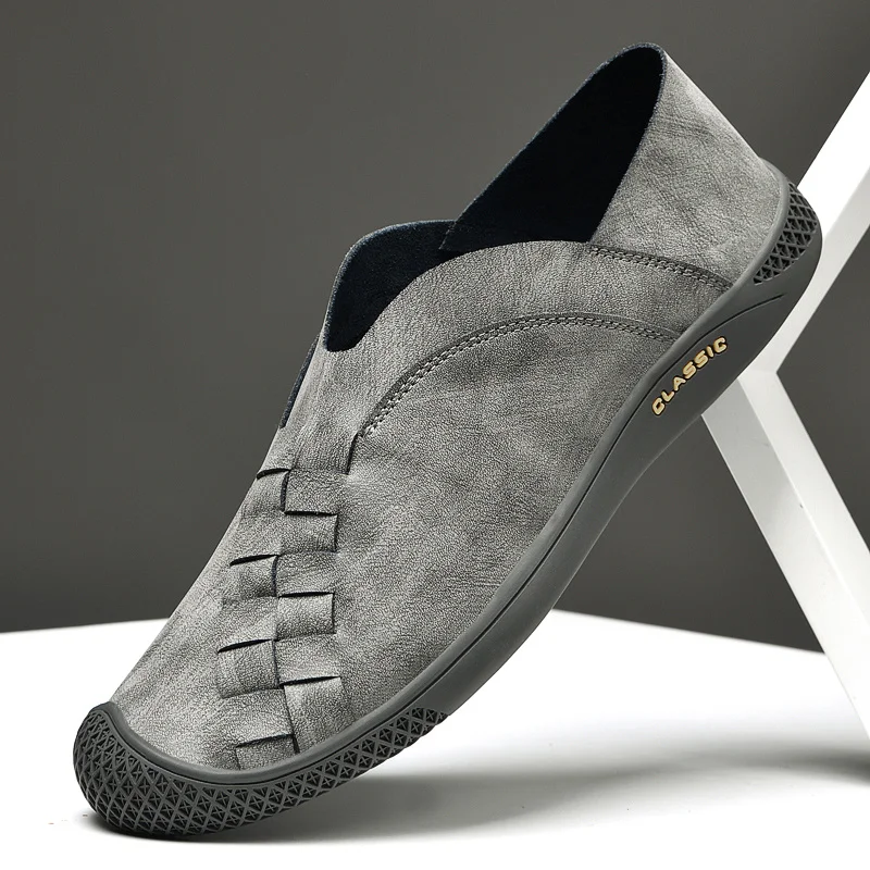 

Мокасины мужские кожаные, повседневные дизайнерские туфли, дышащие лоферы, роскошные брендовые, лето