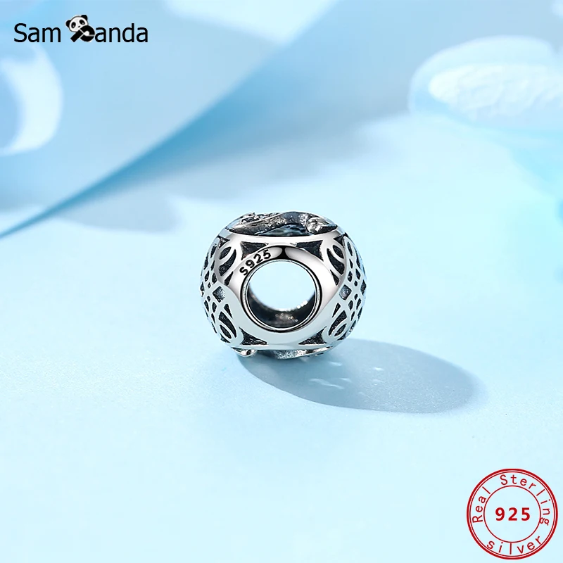 Charms 925 Sterling Silver Original Alphabet Letter Beads Charm Fit Bracelets Women Diy Crystal Jewelry Making Love Gift | Украшения и
