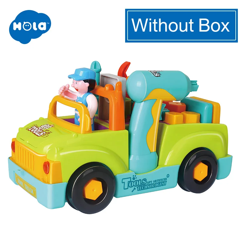 WITHOUT BOX HOLA 6109 строительный автомобиль инженерный автомобиль самосвал модели грузовиков игрушки автомобили для детей подарок для мальчика - Цвет: WITHOUT BOX