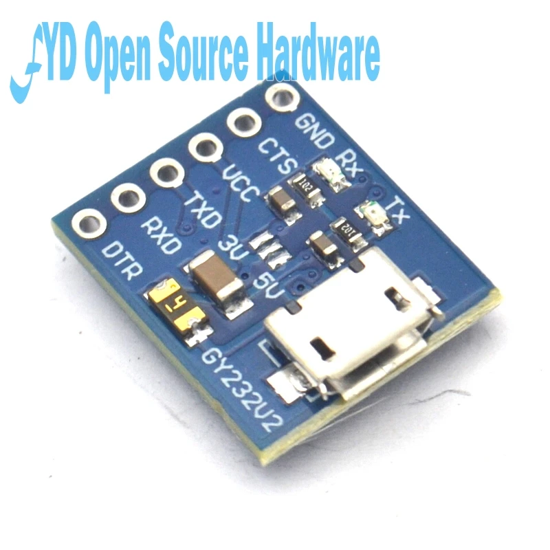 GY-232V2 MICRO FT232RL USB к ttl Модуль микроконтроллер последовательный загрузчик |