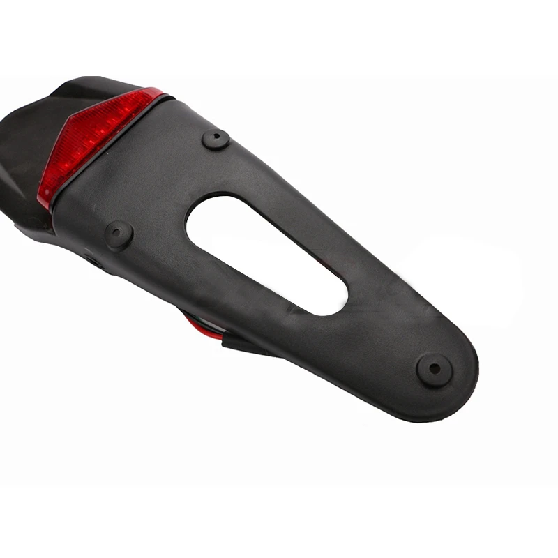 Брызговик для мотоцикла со светодиодсветильник кой заднее освещение мини