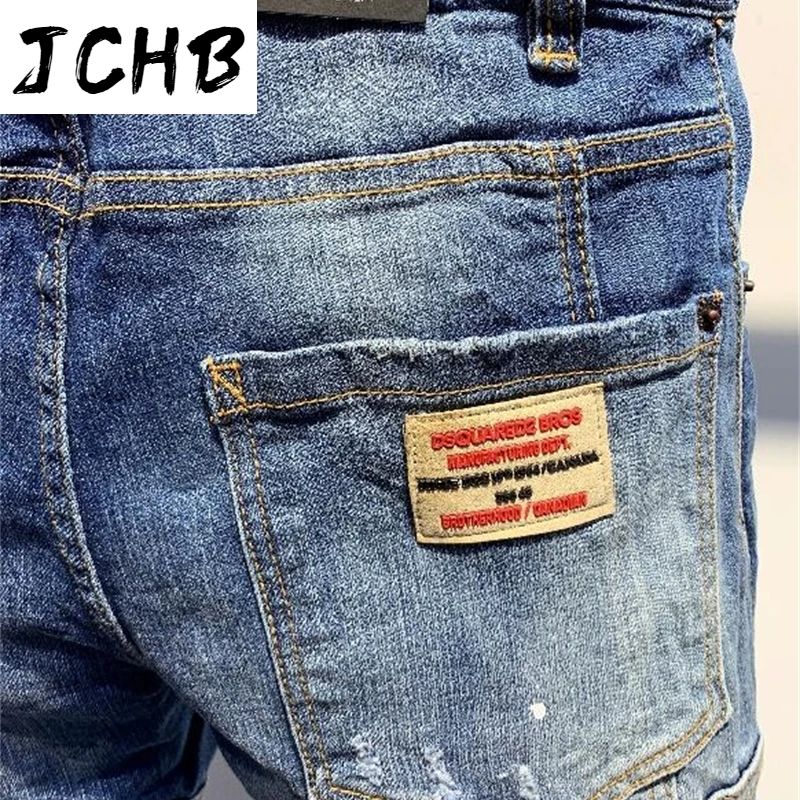 

European Italy dsq brand design hole pants jeans A338