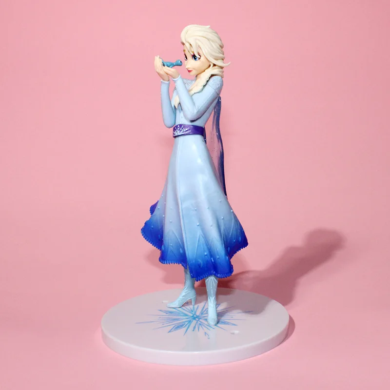 2020 DSN Queen Elsa 19cm PVC Action Figure Anime Dolls Figurines Kids Toy Children Gift hot toys