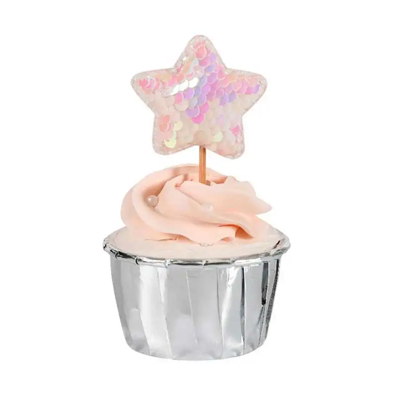 50 шт./компл. одноразовый поднос для торта из алюминиевой фольги круглый стаканчик