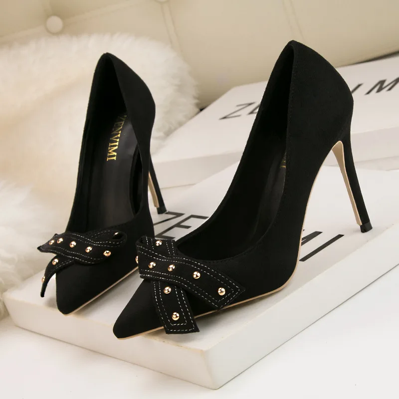 Туфли женские туфли лодочки на высоком каблуке 11 см Tacones шпильке с острым носком