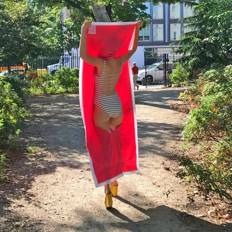 Пляжное полотенце летние аксессуары для плавания пляжное и купальный костюм