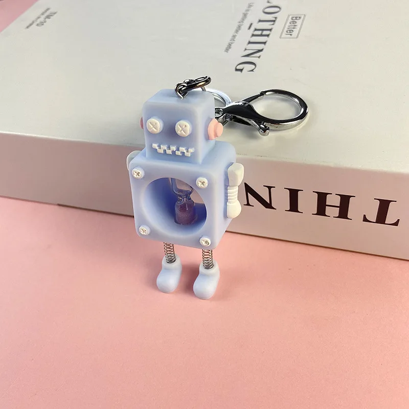 

Men Children Accessory Cute Alloy Robot Keychain Creative Jewelry Keyring Car kids Adults Car backpack Pendant key chains