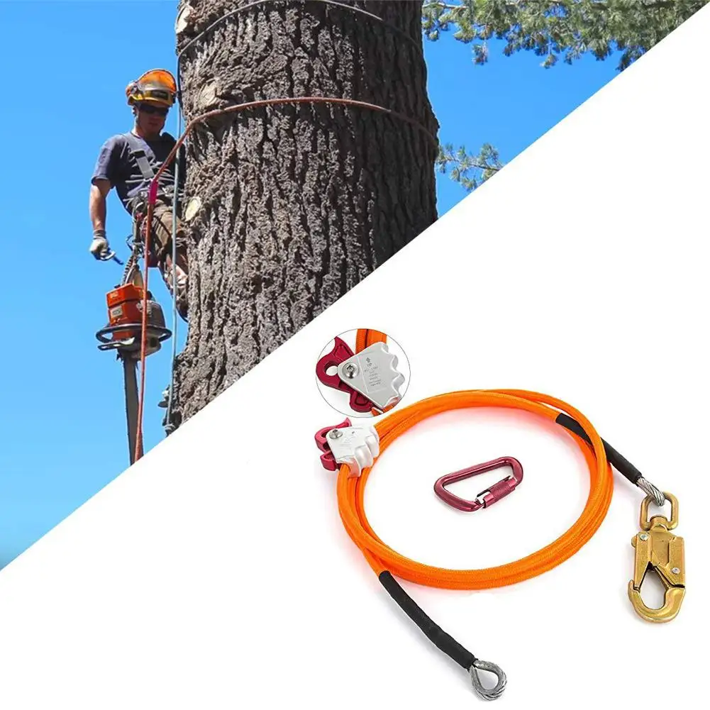 

Arbor Climbing Rope Steel Wire Core Flip Line Kit Empty Positioning Rope For Arborists Climbers Locator Installation