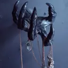 Настенная вешалка для украшений Black Wizard, настенный крючок для ключей, украшение для гостиной из смолы