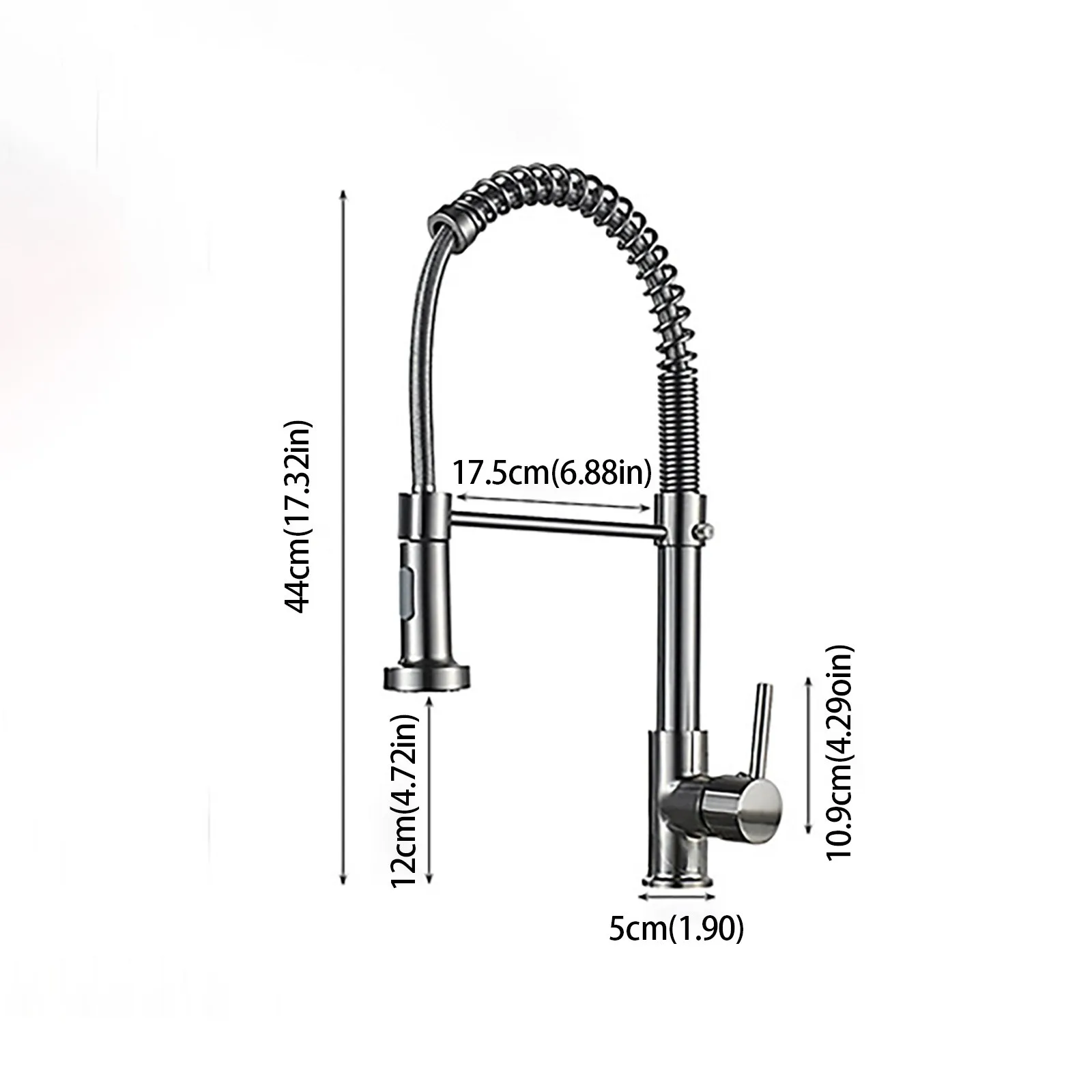 

40# Pull Out Kitchen Faucet Deck Mounted Mixer Tap 360 Degree Rotation Stream Sprayer Nozzle Kitchen Sink Hot Cold Taps