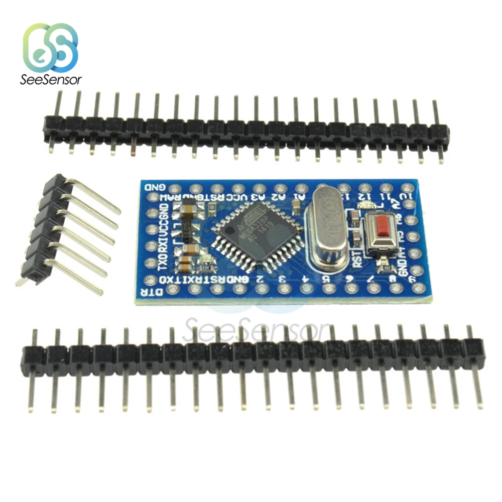 Модуль Pro Mini atmega328 ATMEGA328P модуль 5 в 16 МГц с кварцевыми штифтами-генераторами для