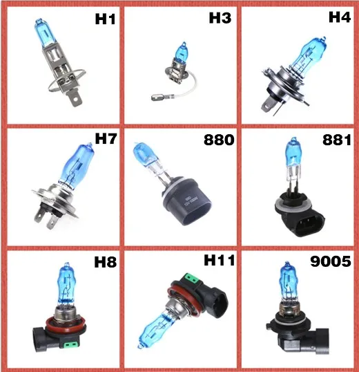 2X12 V H1 H3 H4 H7 H8 H11 9005 9006 100W Ультра Белый свет 6000k галогенная лампа