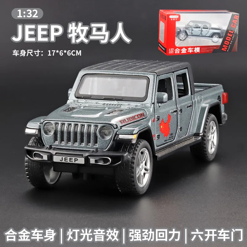 Новинка 1:32 Jeep Off-модель дорожного транспортного средства со звуком и светом
