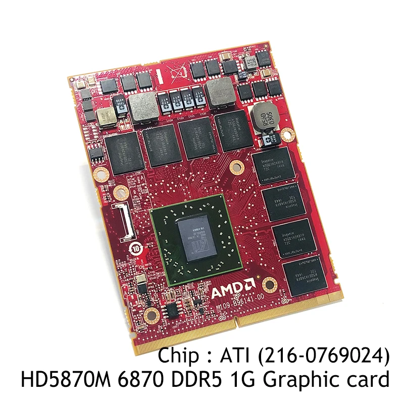 

New Original HD5870M 6870 DDR5 1G Graphic card GPU for DELL Alineware M15X M17X R2 Video card (216-0769024)