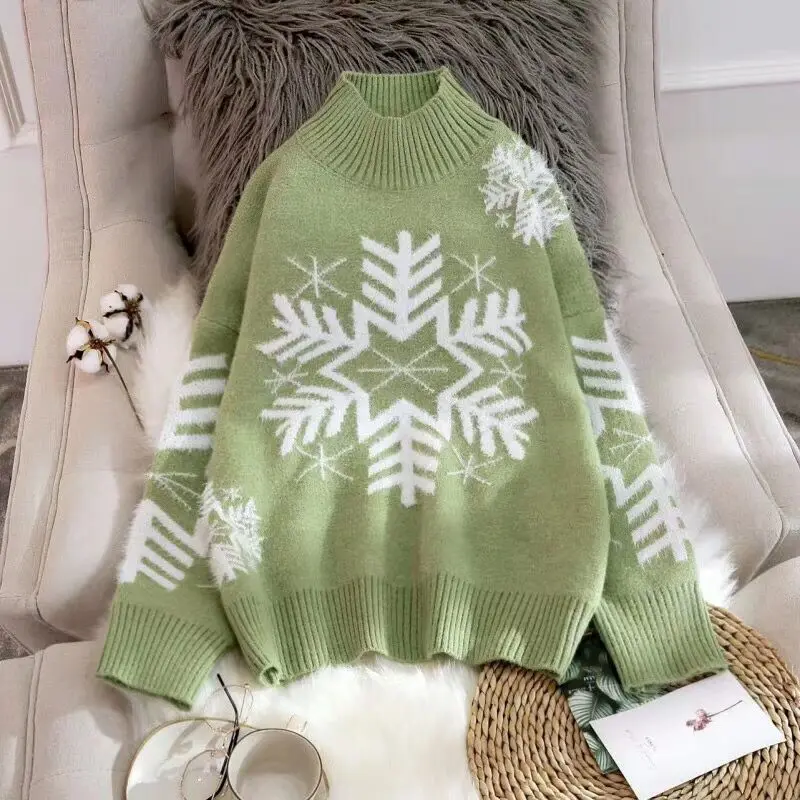 Рождество снежинка украшение набор свободный Зимний новый женский короткий