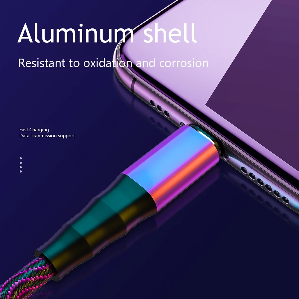 Кабель USB Type C Micro для Samsung Huawei Xiaomi LG Oppo Honor 1 2 м 8 м|Кабели мобильных телефонов| |