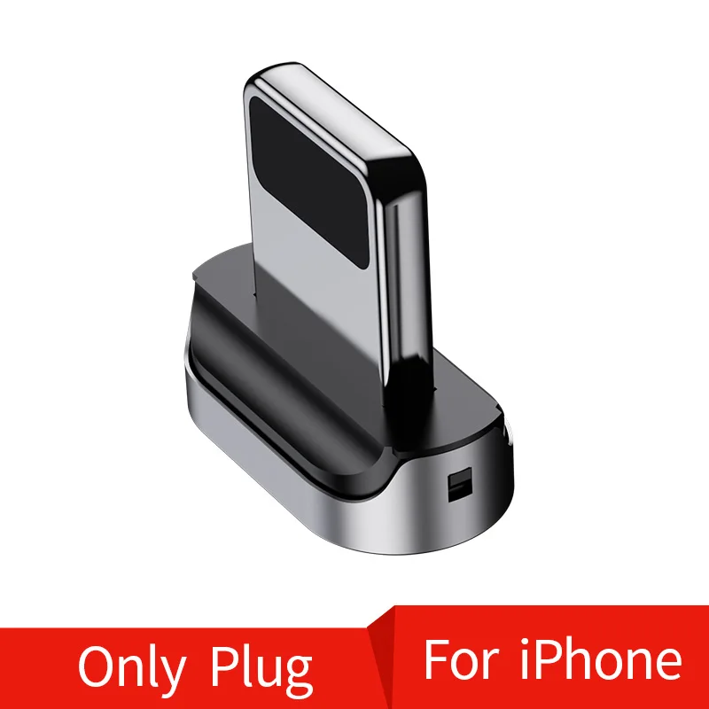 Магнитный usb-кабель Олаф, 3 А, быстрая зарядка, Micro USB type-C кабель для iPhone, samsung, Xiaomi, huawei, Магнитный зарядный кабель для телефона - Цвет: IOS Plug